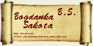 Bogdanka Šakota vizit kartica
